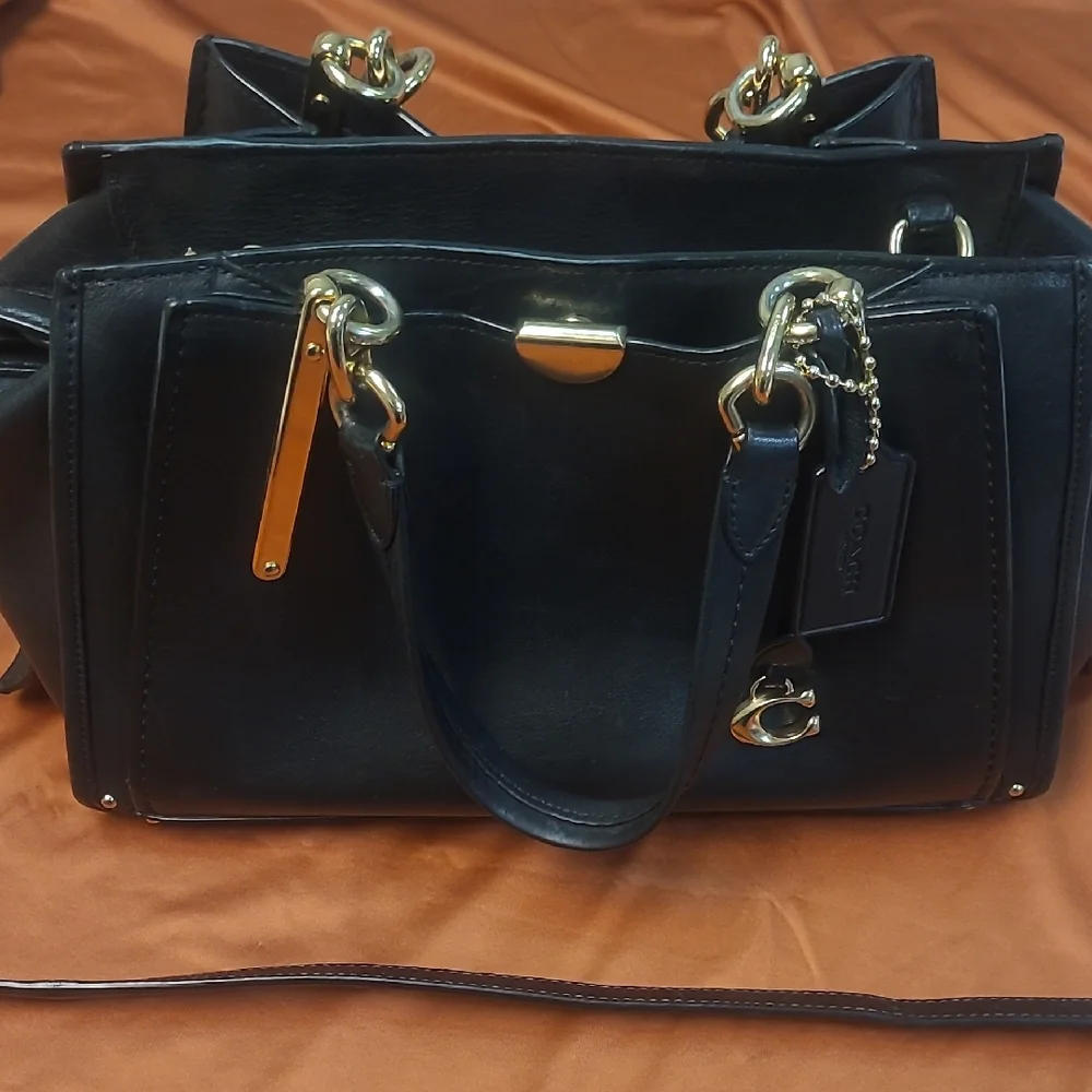 Coach Black Leather Dreamer 30947 - Picture 1 of 14